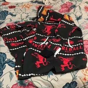 Fireball hooded onesie